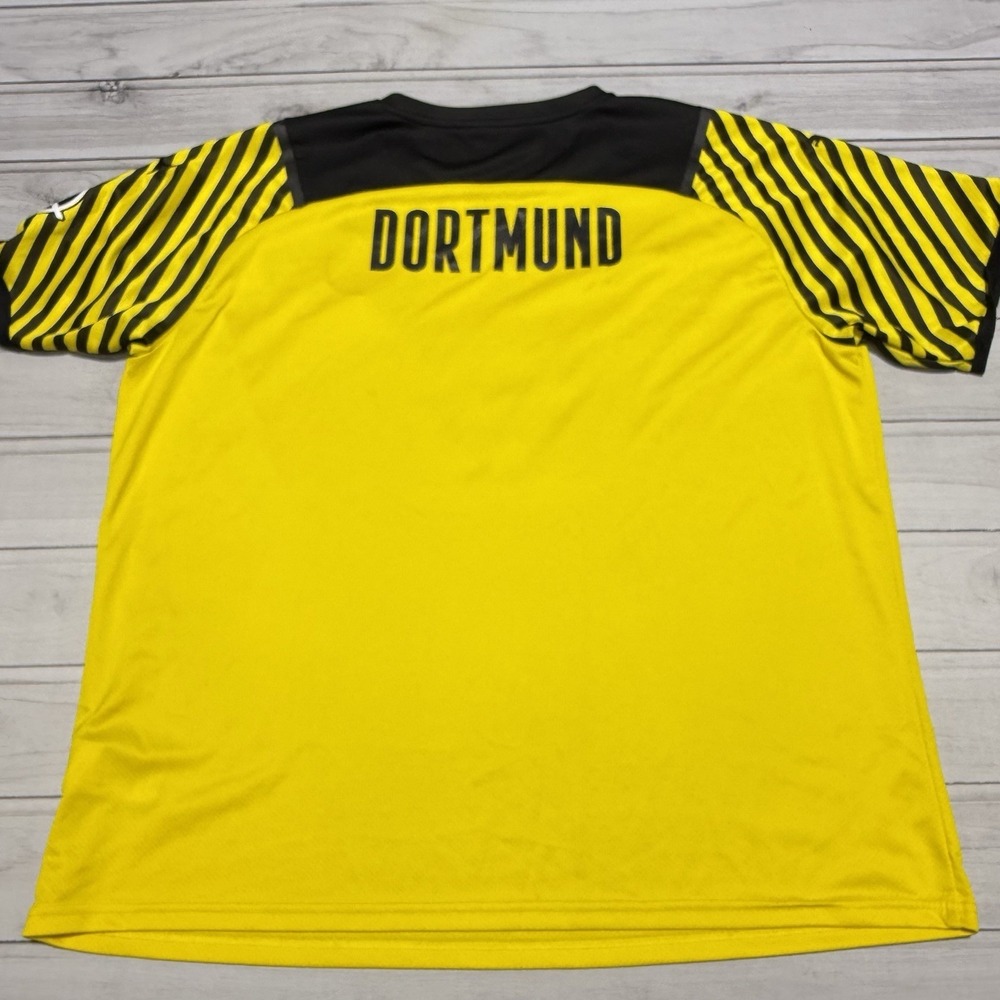 Puma Borussia Dortmund Soccer Jersey Mens XXL Yellow 2021-2022 Home Bundesliga - Picture 3 of 8
